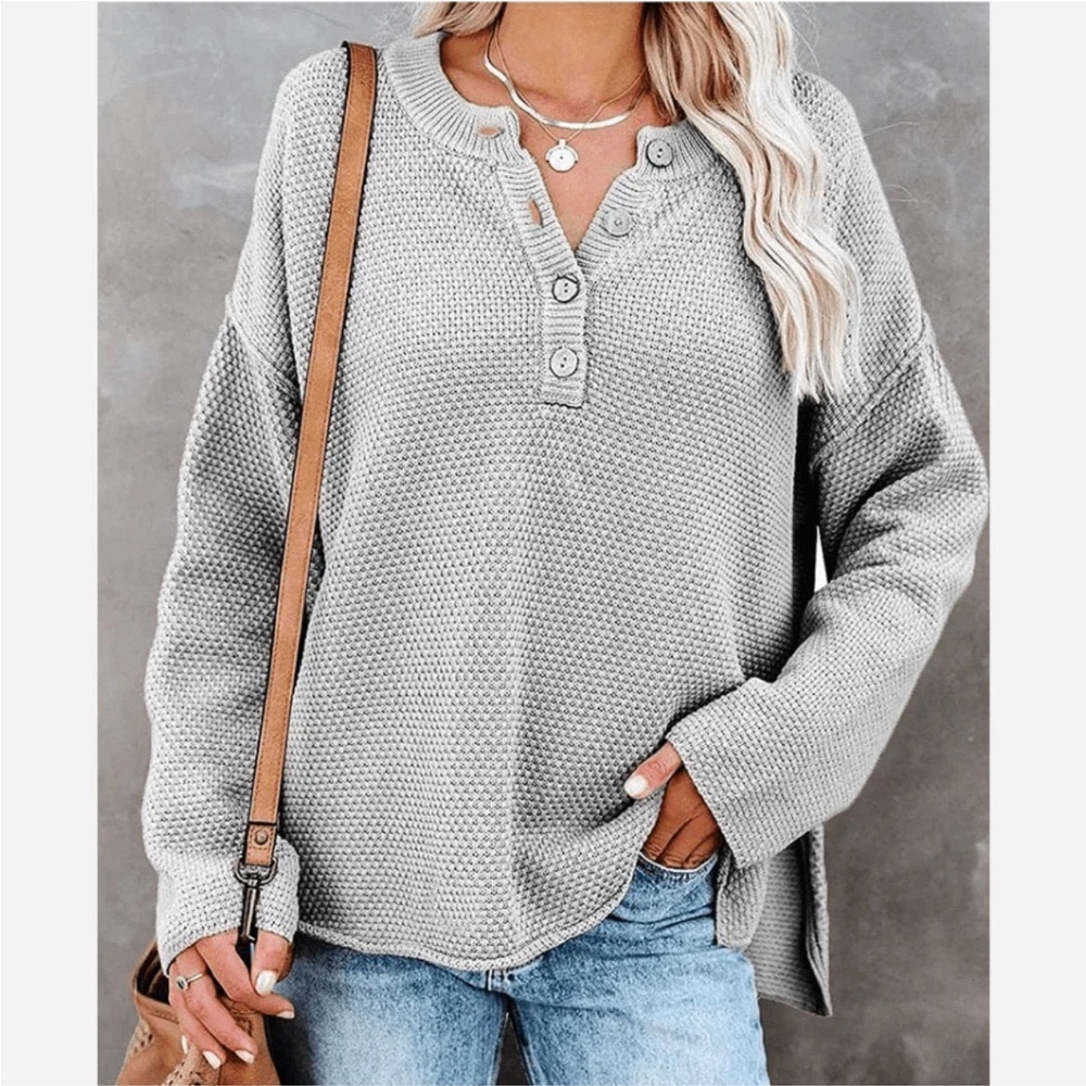Boho Beach Hut: Gray Waffle Top